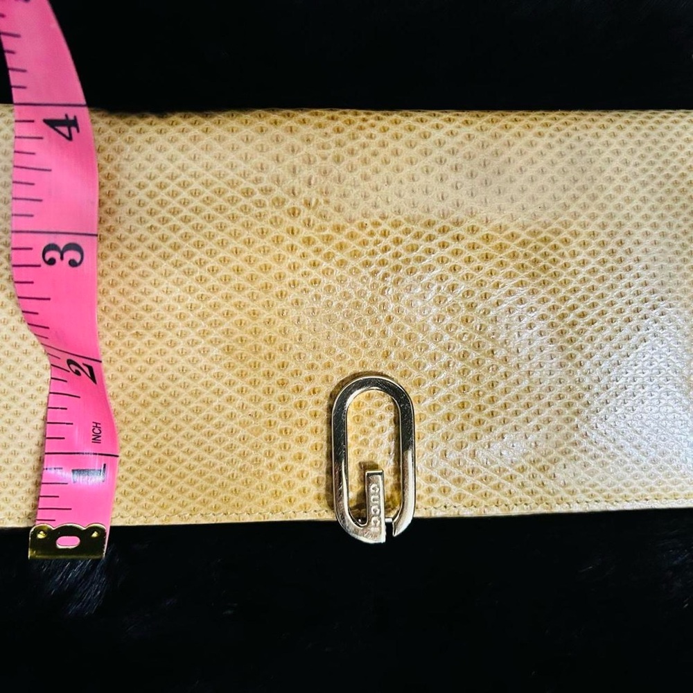 Gucci Beige Python Clutch Wallet - image 4